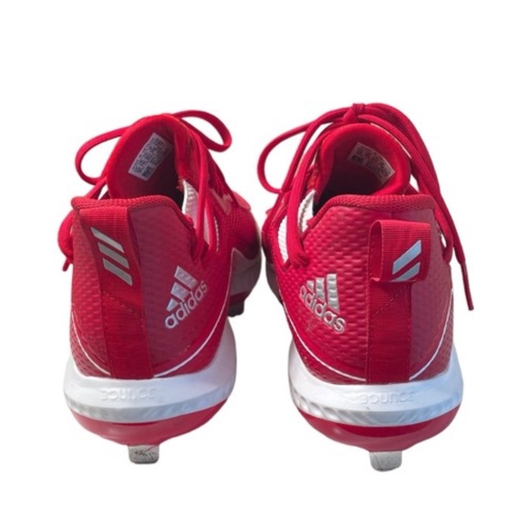 Adidas Litestrike Mens Baseball Softball Cleats Size 12 Red White - Picture 5 of 9